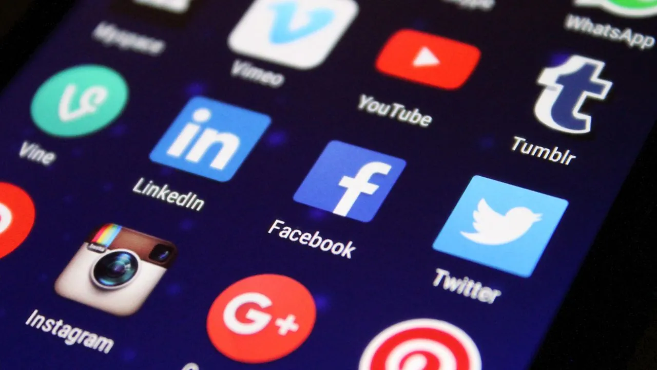 A smartphone displaying social media apps