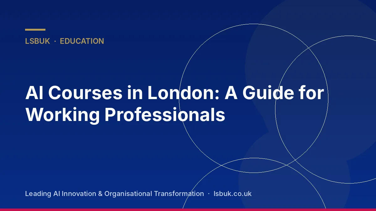A classroom in central London with professionals learning AI