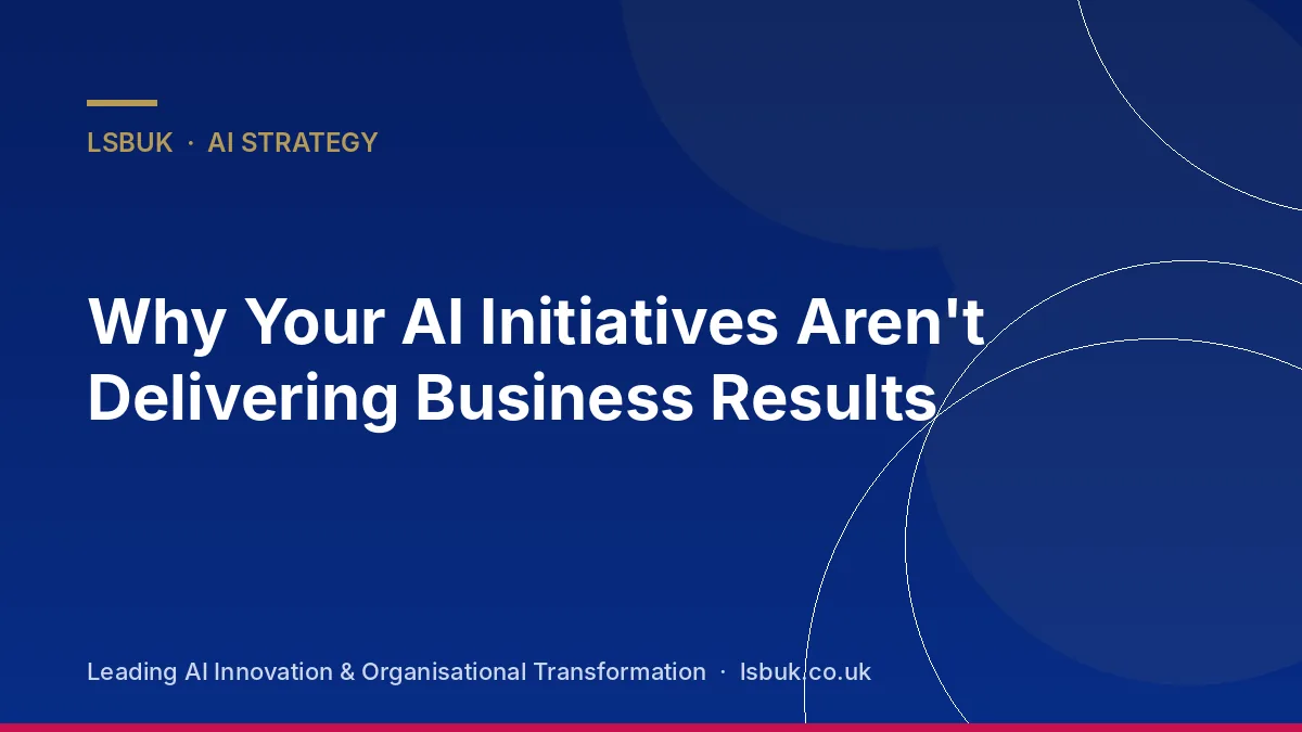 A manager looking at flat business results despite active AI tools