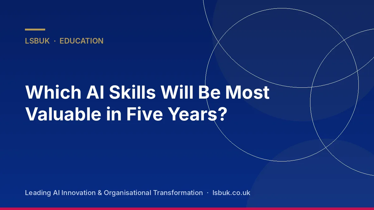 A professional mapping future AI skills on a digital board