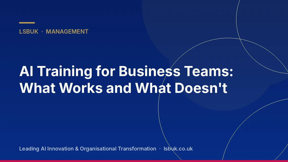 A business team in a hands-on AI training session using their own work