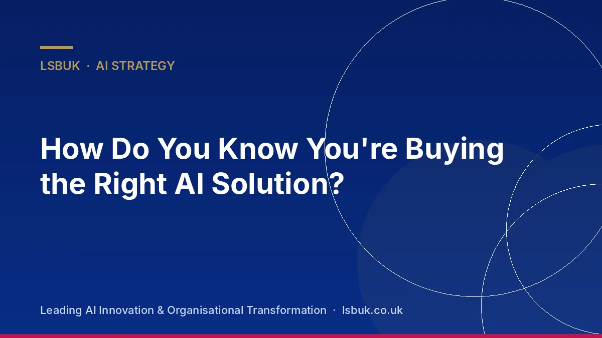 A buyer comparing AI software options on two screens