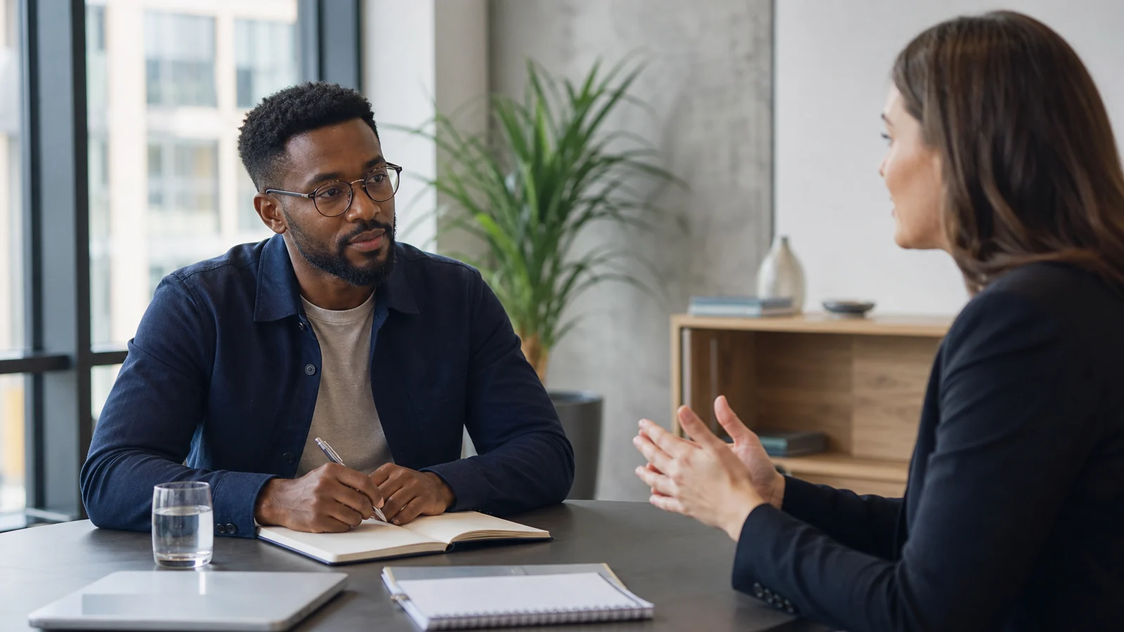 Job candidate assessing whether a role offers meaningful work, growth and long-term engagement