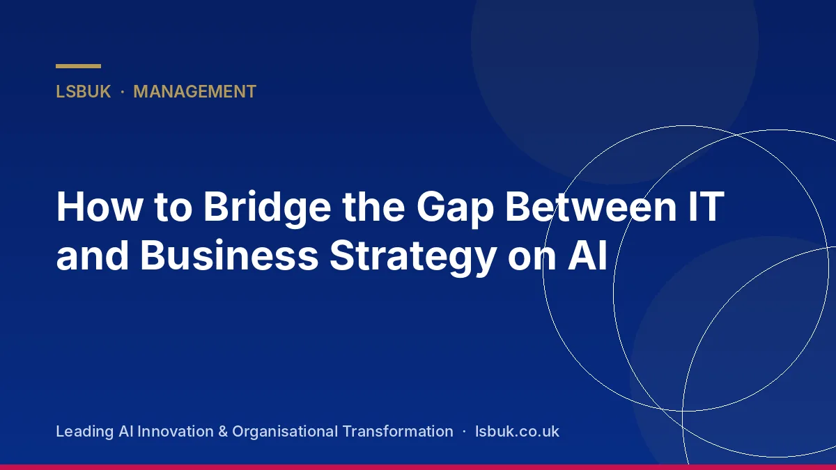 IT and business leaders collaborating at a whiteboard on AI plans