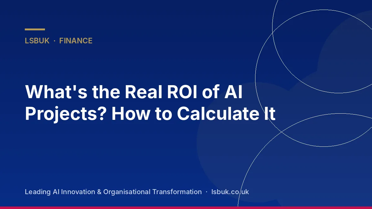 A spreadsheet showing an AI ROI calculation with costs and benefits