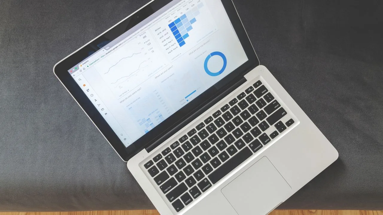 A marketing analytics report showing traffic sources, bounce rate and campaign performance charts