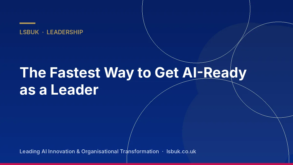 A leader using an AI assistant during a busy workday