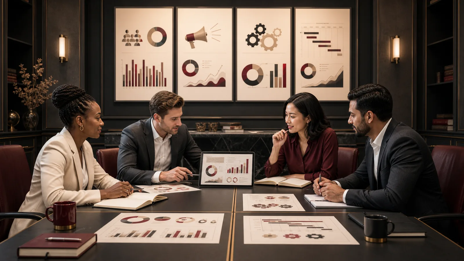 HR, marketing, operations and project managers taking finance training