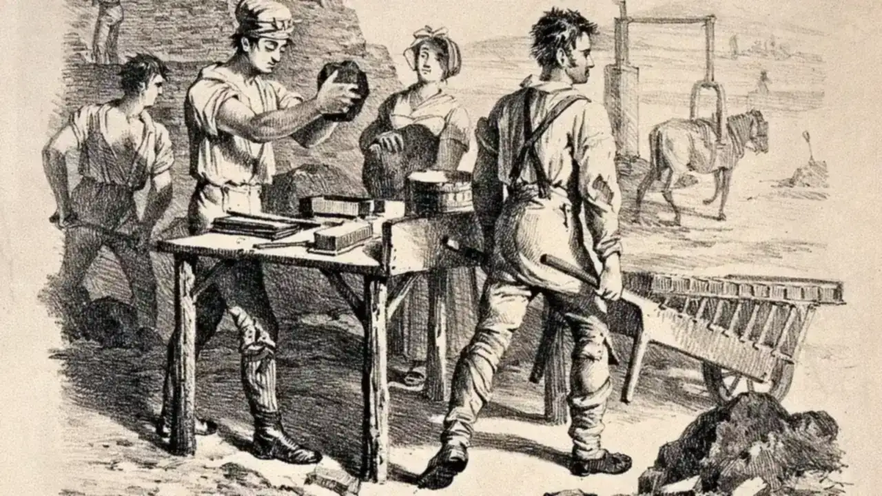 An adult learner studying in an evening class