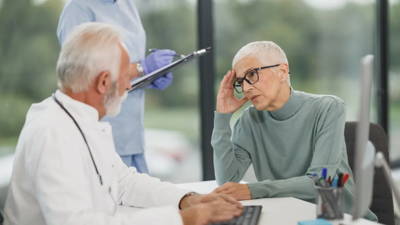 Doctor consulting with a patient in a clinic