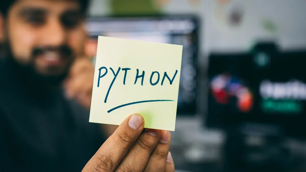 Data science work on a laptop