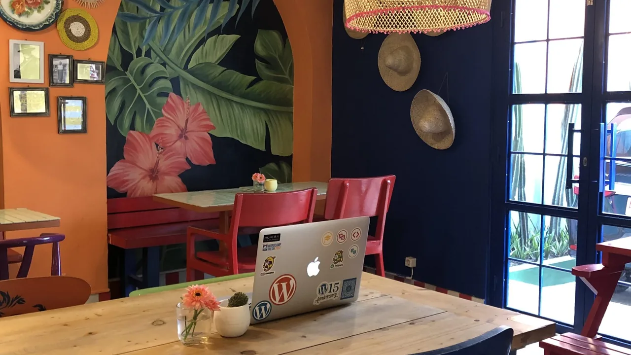Working remotely from a home office