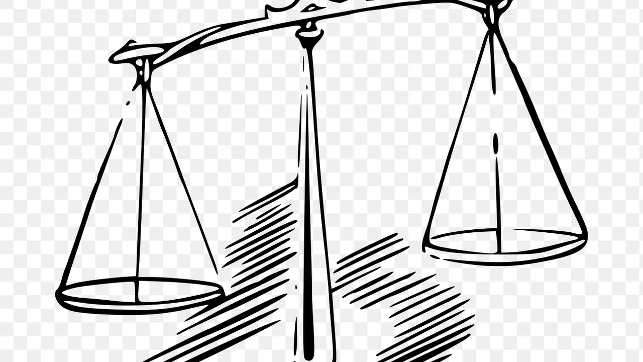 Balance scales representing a comparison of two measures
