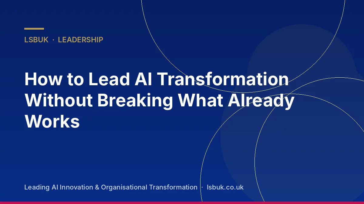 A manager carefully introducing AI into a working team process