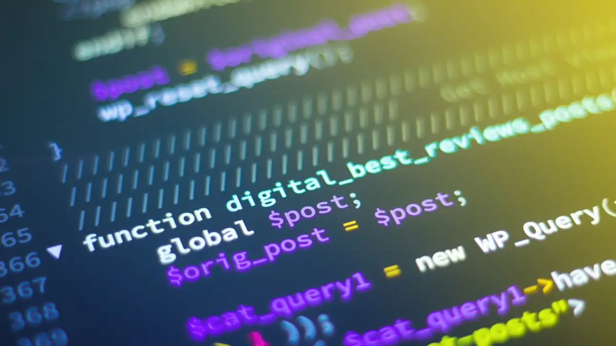 Code and data on a screen