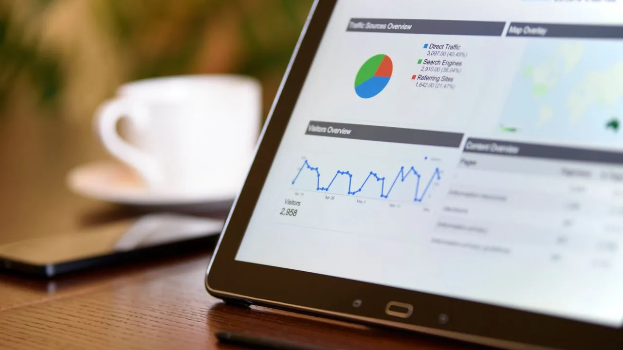 Working across digital channels on a laptop