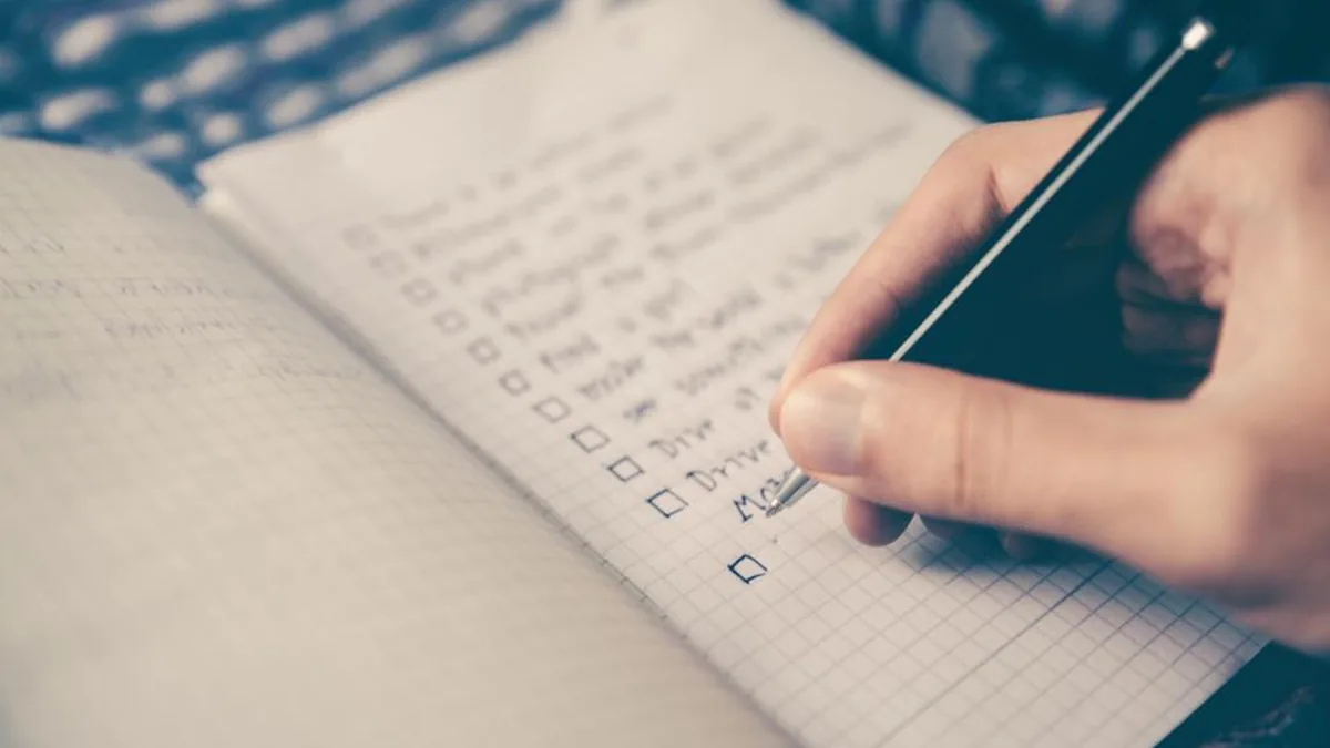 A professional assessing their own learning progress