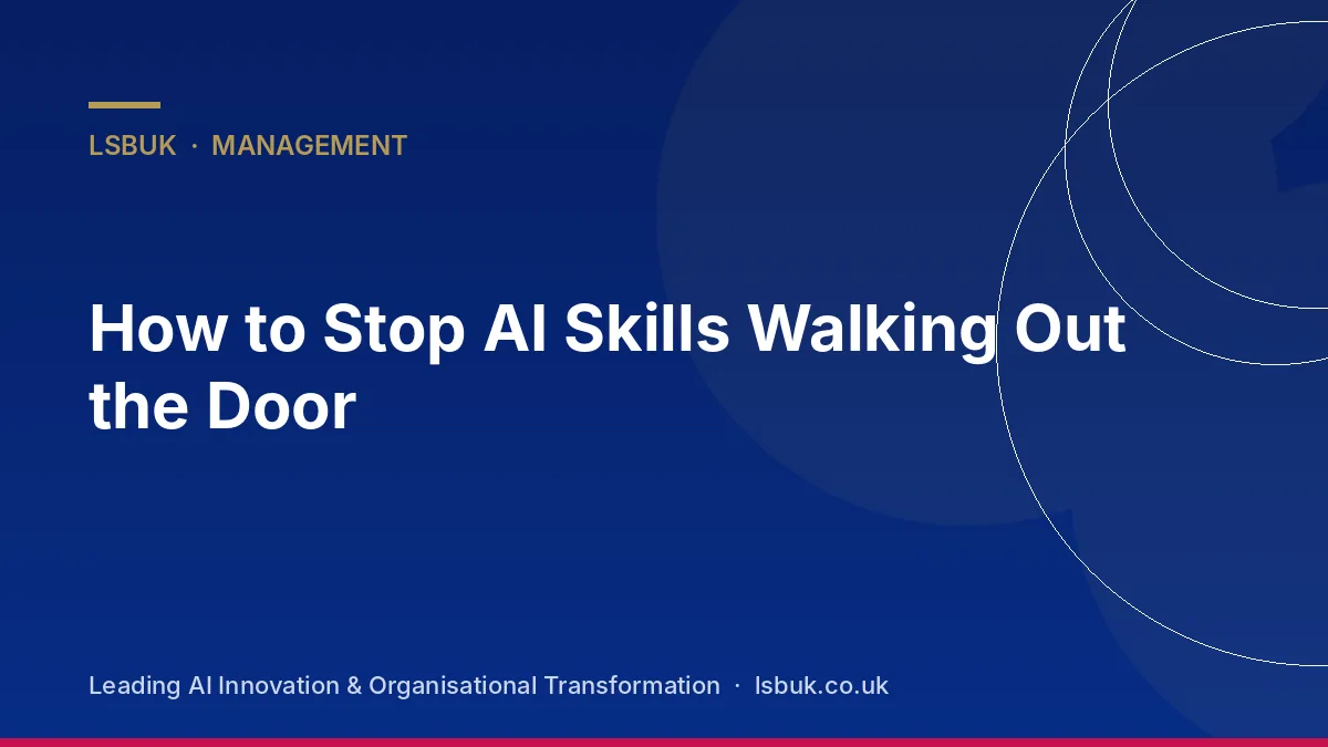 An employee handing over documented AI workflows to colleagues