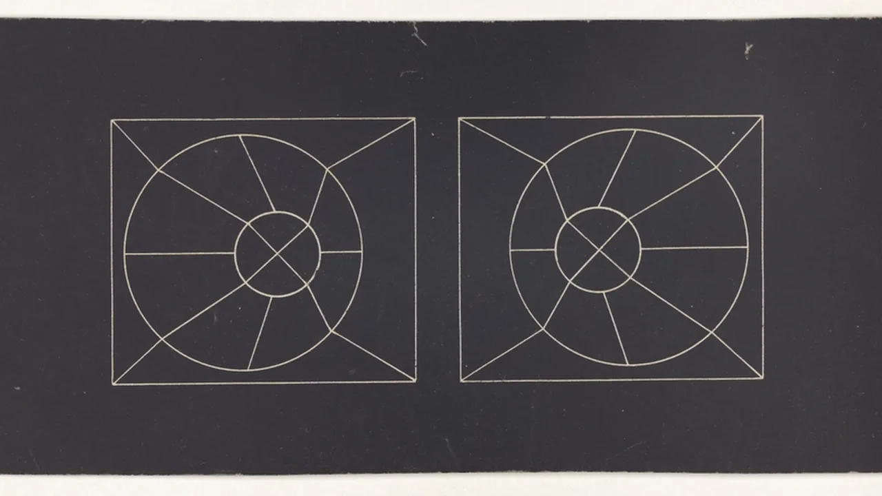 An optical illusion representing misleading perspective