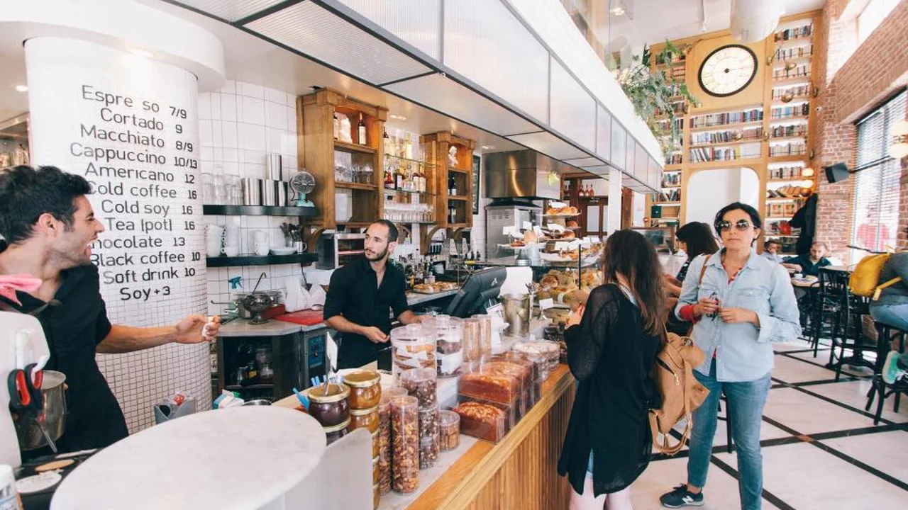 A customer being served in a retail setting