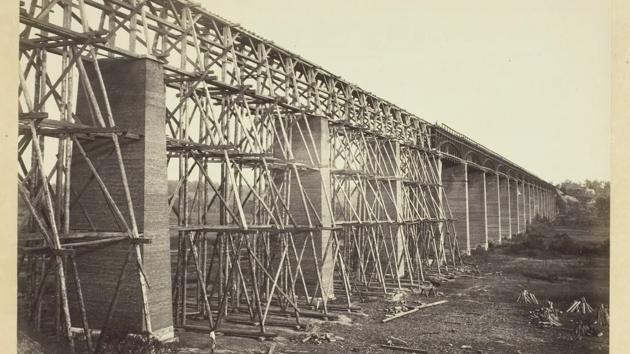 A bridge representing the transition between two paths