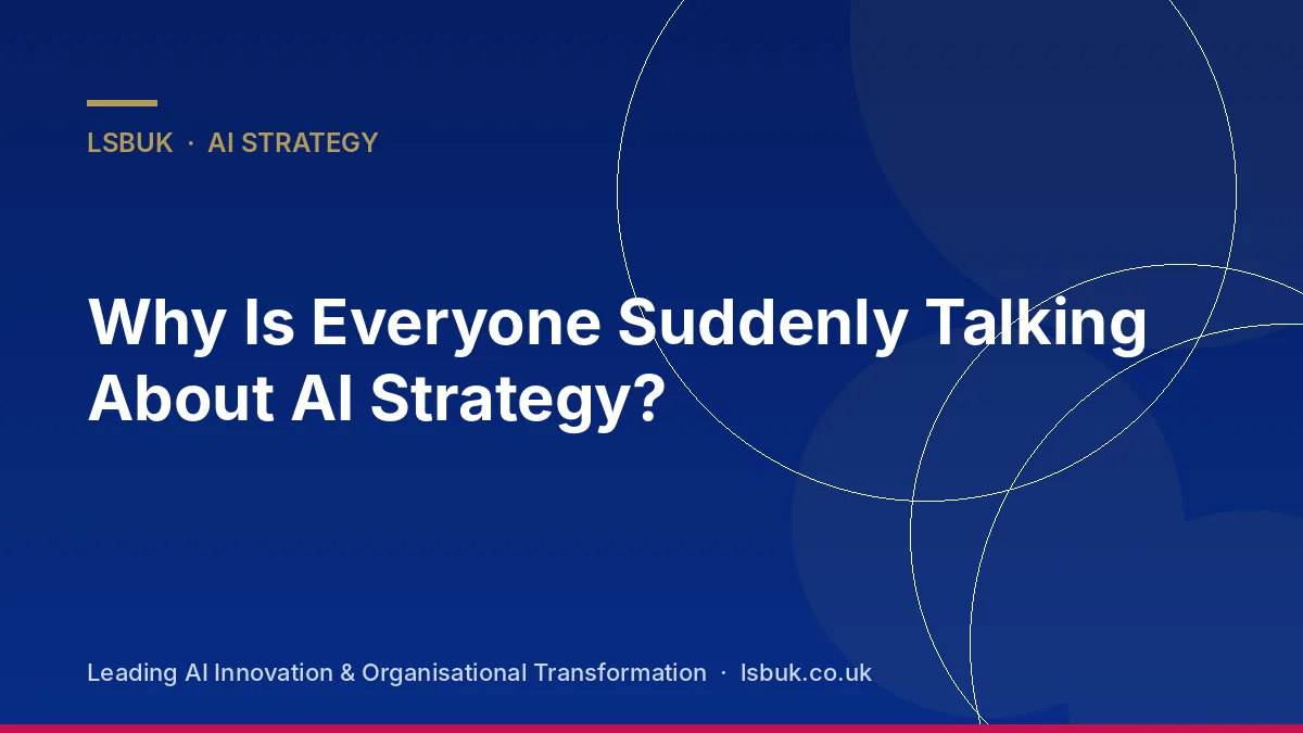 Business leaders in a meeting with AI strategy on the agenda