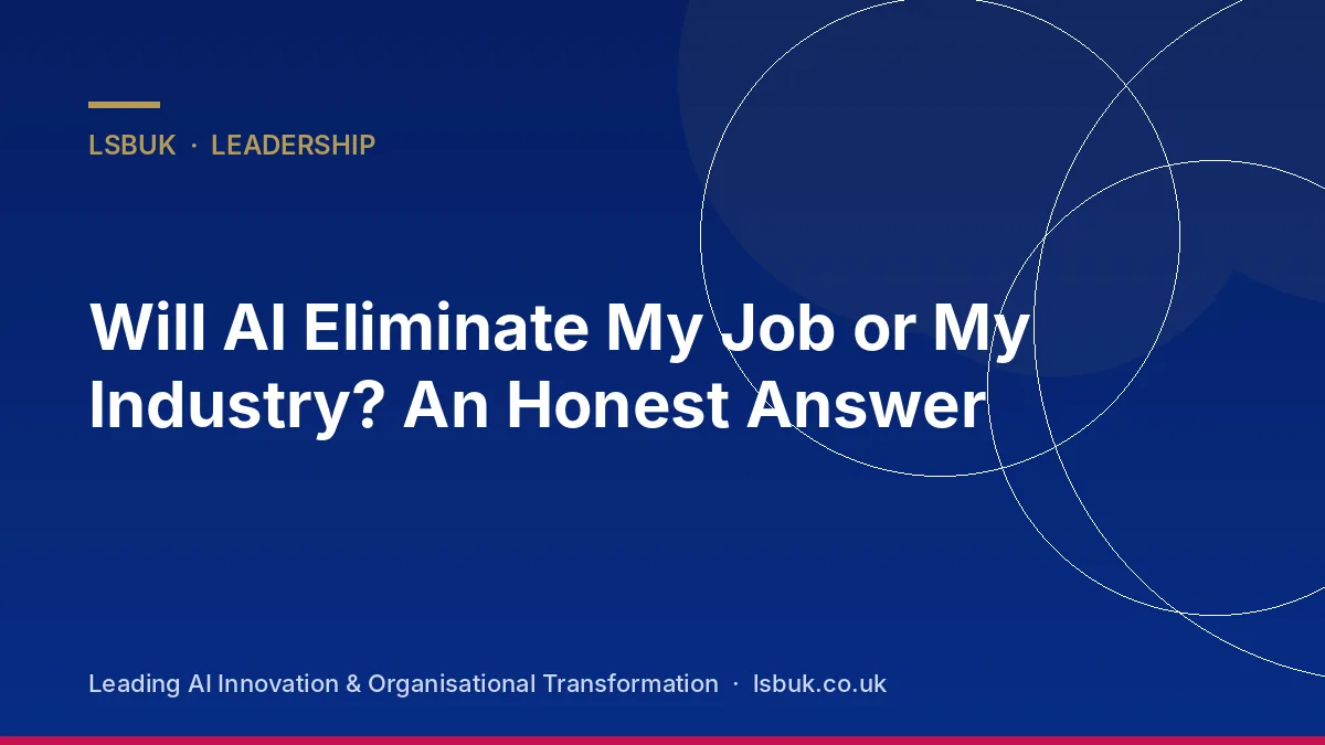 A professional thinking about the future of their career with AI